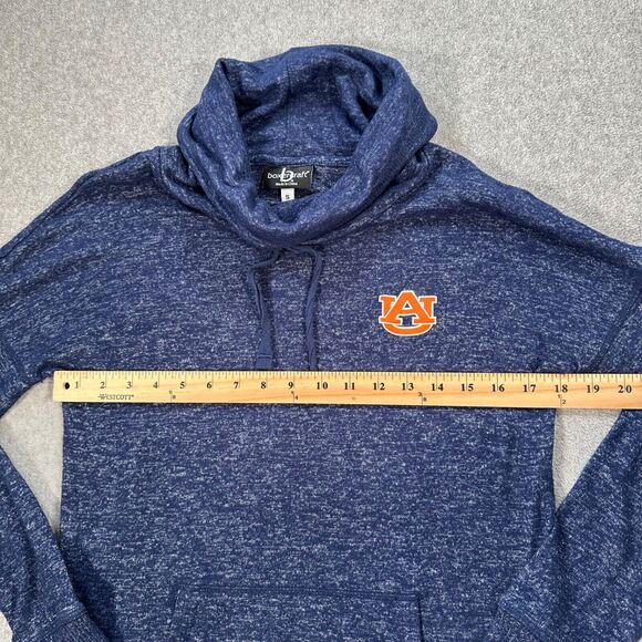 Auburn Tigers Boxercraft Cowl Neck Pullover Women's Small Logo Kangaroo Pocket - Picture 6 of 8